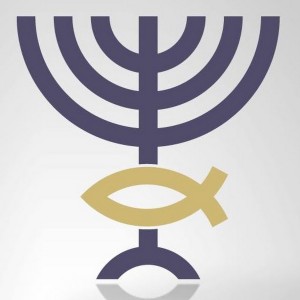 O logo do Ensinando de Sião, criado por Marcelo M. Guimarães em 1990, expressa a teologia da inclusão: Judeus e gentios, UM no MESSIAS! 